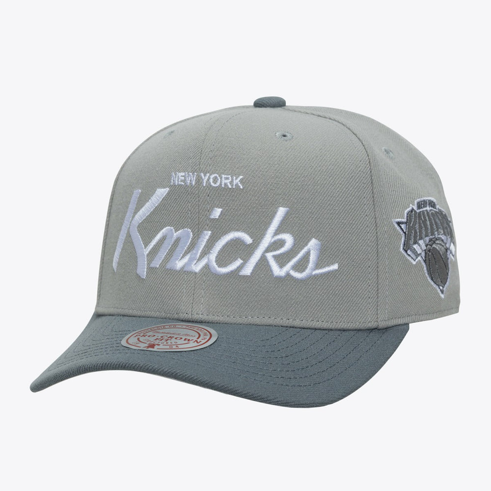 New York Knicks Thunderstorm Head Coach Pro Crown Snapback Hat Gray