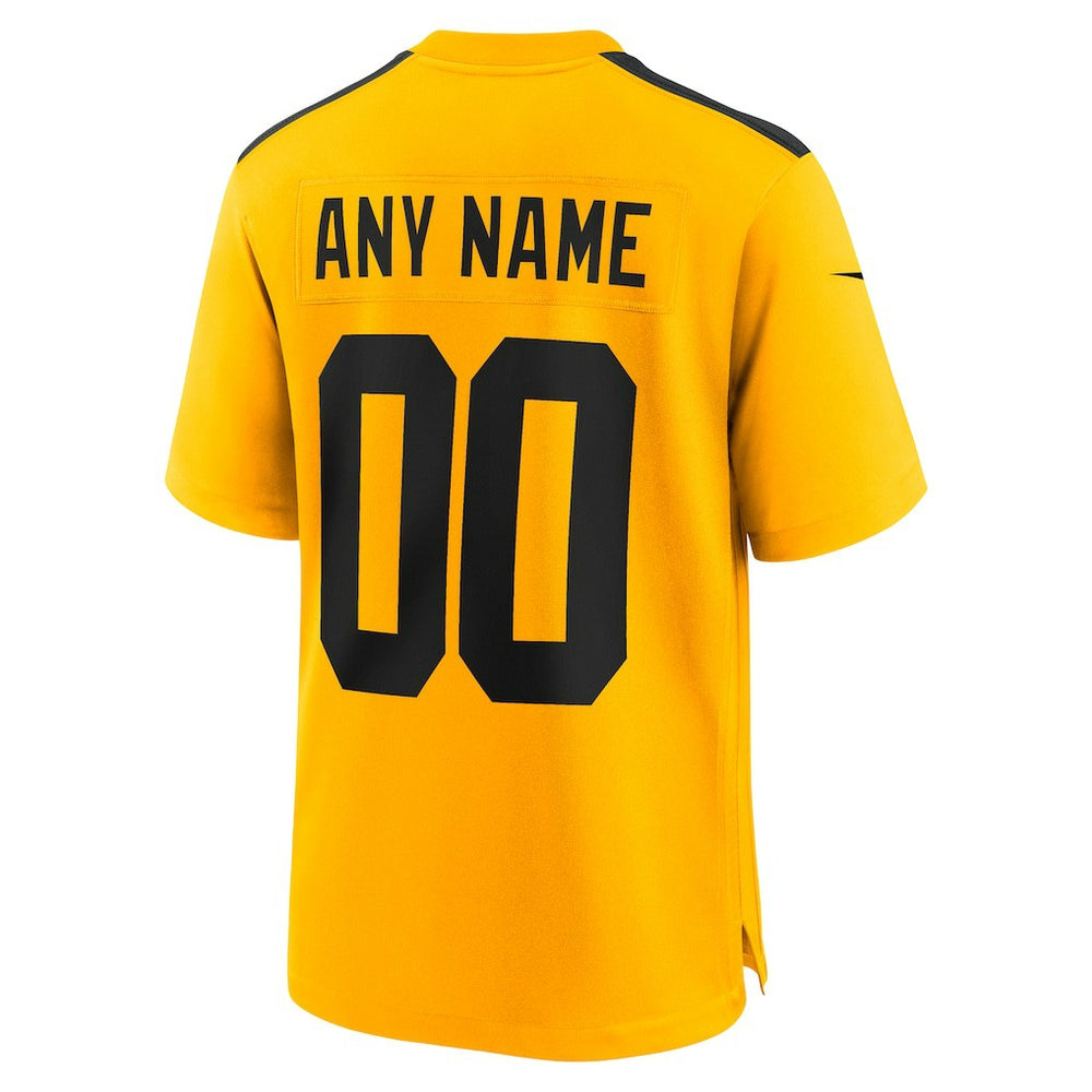 Pittsburgh Steelers Alternate 1933 Throwback Game Custom Jersey Gold