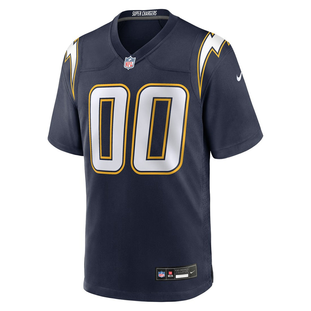 Los Angeles Chargers Alternate Super Chargers Game Custom Jersey Navy