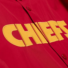 Kansas City Chiefs Coaches Full-Snap Hooded Windbreaker Jacket Red