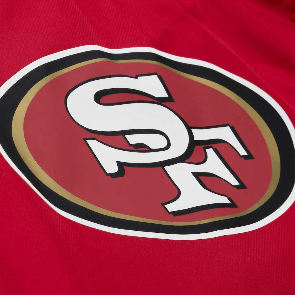 San Francisco 49ers Coaches Full-Snap Hooded Windbreaker Jacket Scarlet