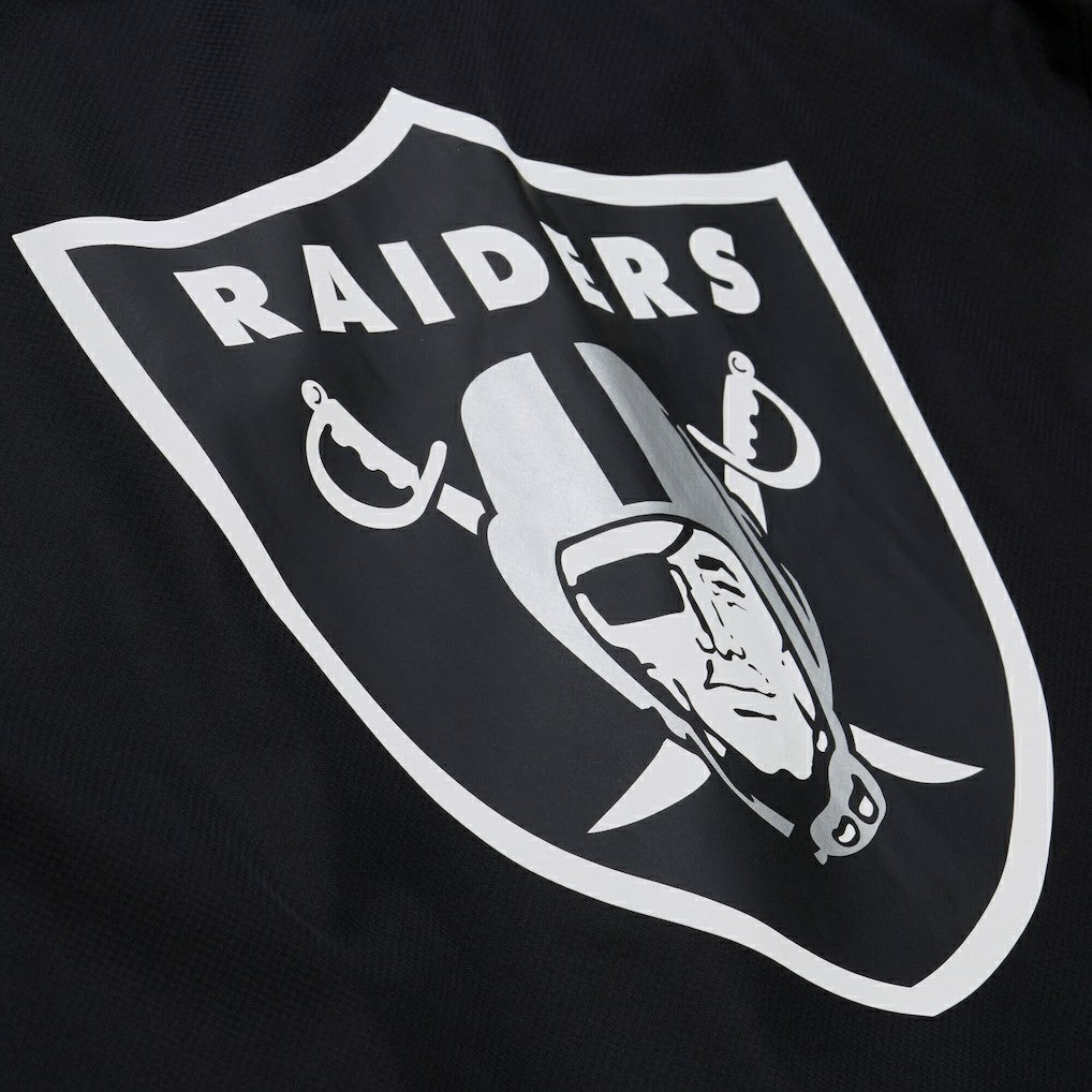 Las Vegas Raiders Coaches Full-Snap Hooded Windbreaker Jacket Black