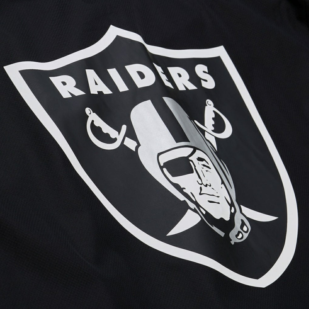 Las Vegas Raiders Coaches Full-Snap Hooded Windbreaker Jacket Black