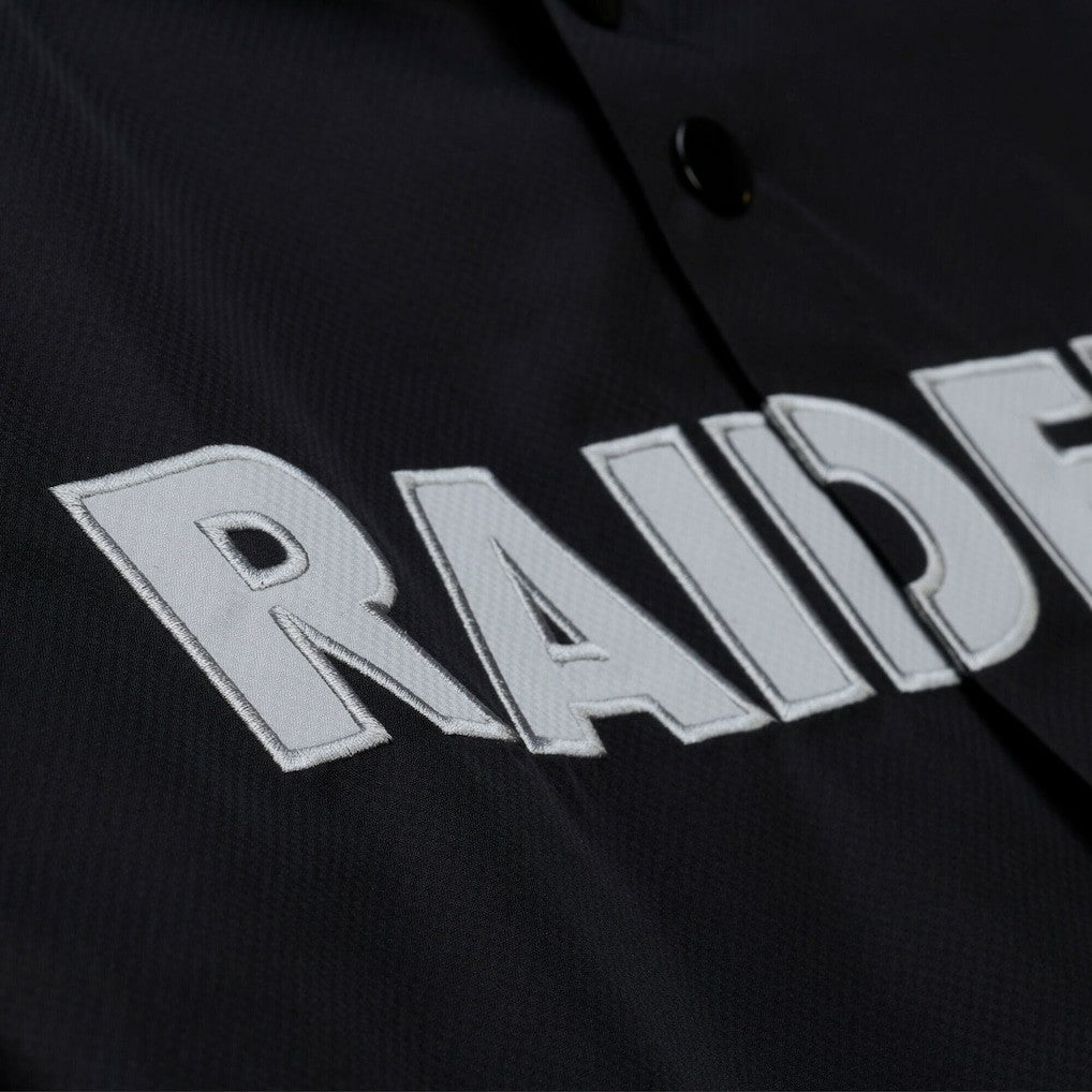 Las Vegas Raiders Coaches Full-Snap Hooded Windbreaker Jacket Black