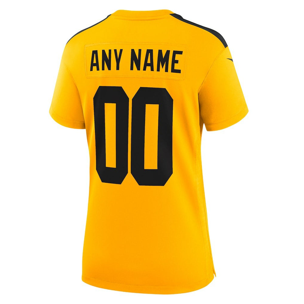 Pittsburgh Steelers Women's Alternate 1933 Throwback Game Custom Jersey Gold