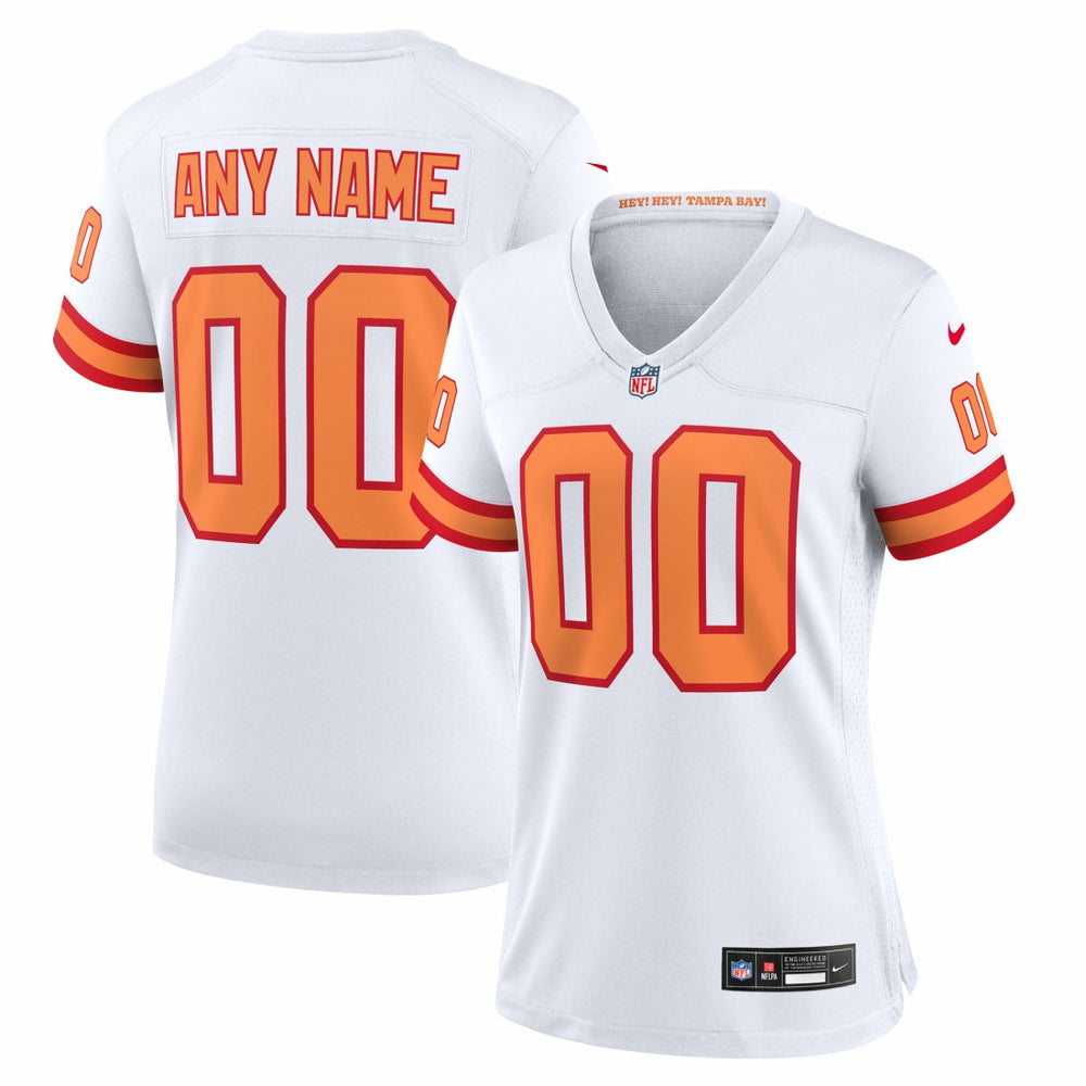 76 Tampa Bay Buccaneers Women's 50th Season Custom Game Jersey White