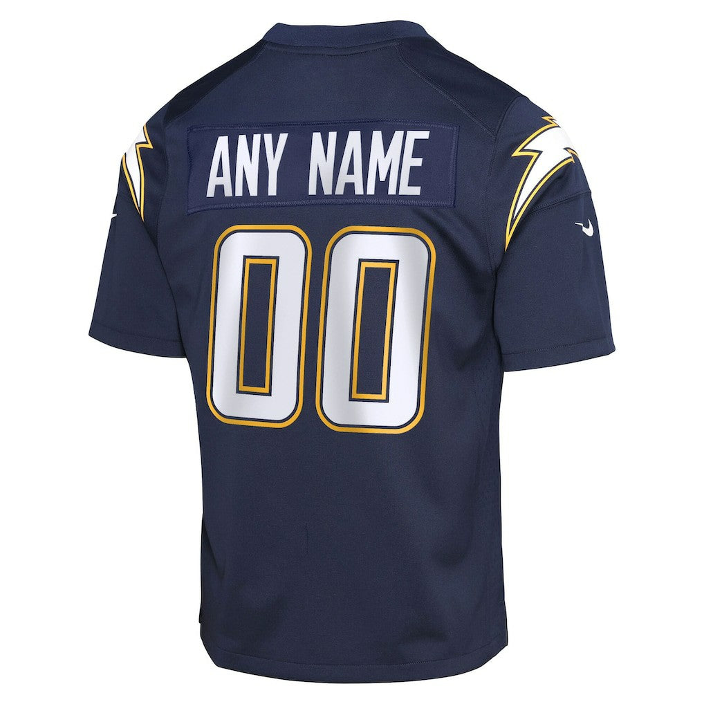 Los Angeles Chargers Youth Alternate Super Chargers Game Custom Jersey Navy