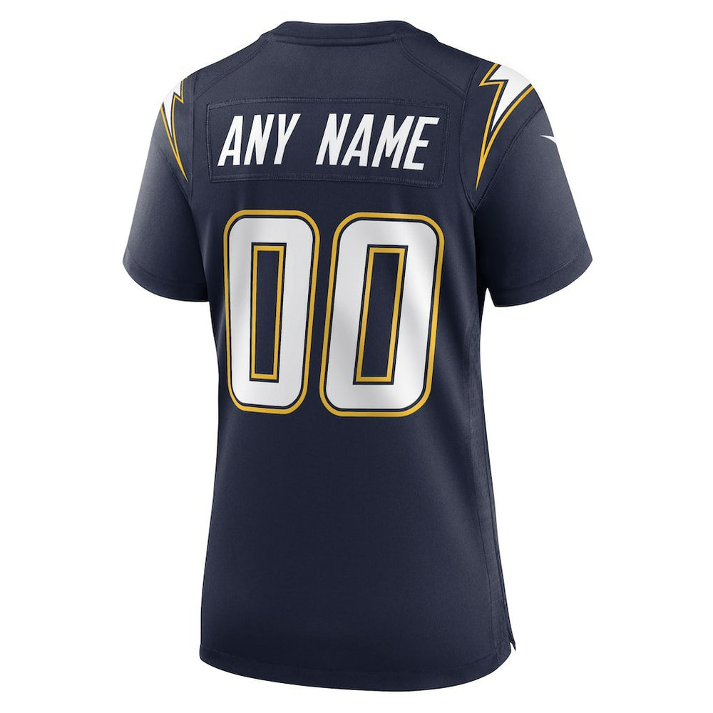 Los Angeles Chargers Women's Alternate Super Chargers Game Custom Jersey Navy