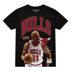 Dennis Rodman Chicago Bulls Hardwood Classics Player Arch T-Shirt Black