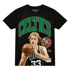 Larry Bird Boston Celtics Hardwood Classics Player Arch T-Shirt Black