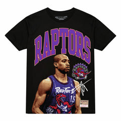 Vince Carter Toronto Raptors Hardwood Classics Player Arch T-Shirt Black