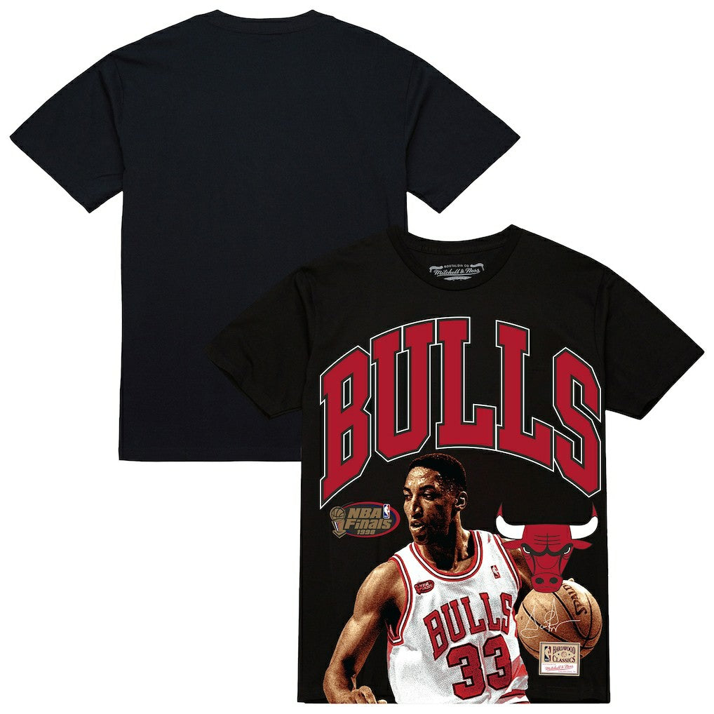 Scottie Pippen Chicago Bulls Hardwood Classics Player Arch T-Shirt Black