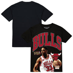 Scottie Pippen Chicago Bulls Hardwood Classics Player Arch T-Shirt Black