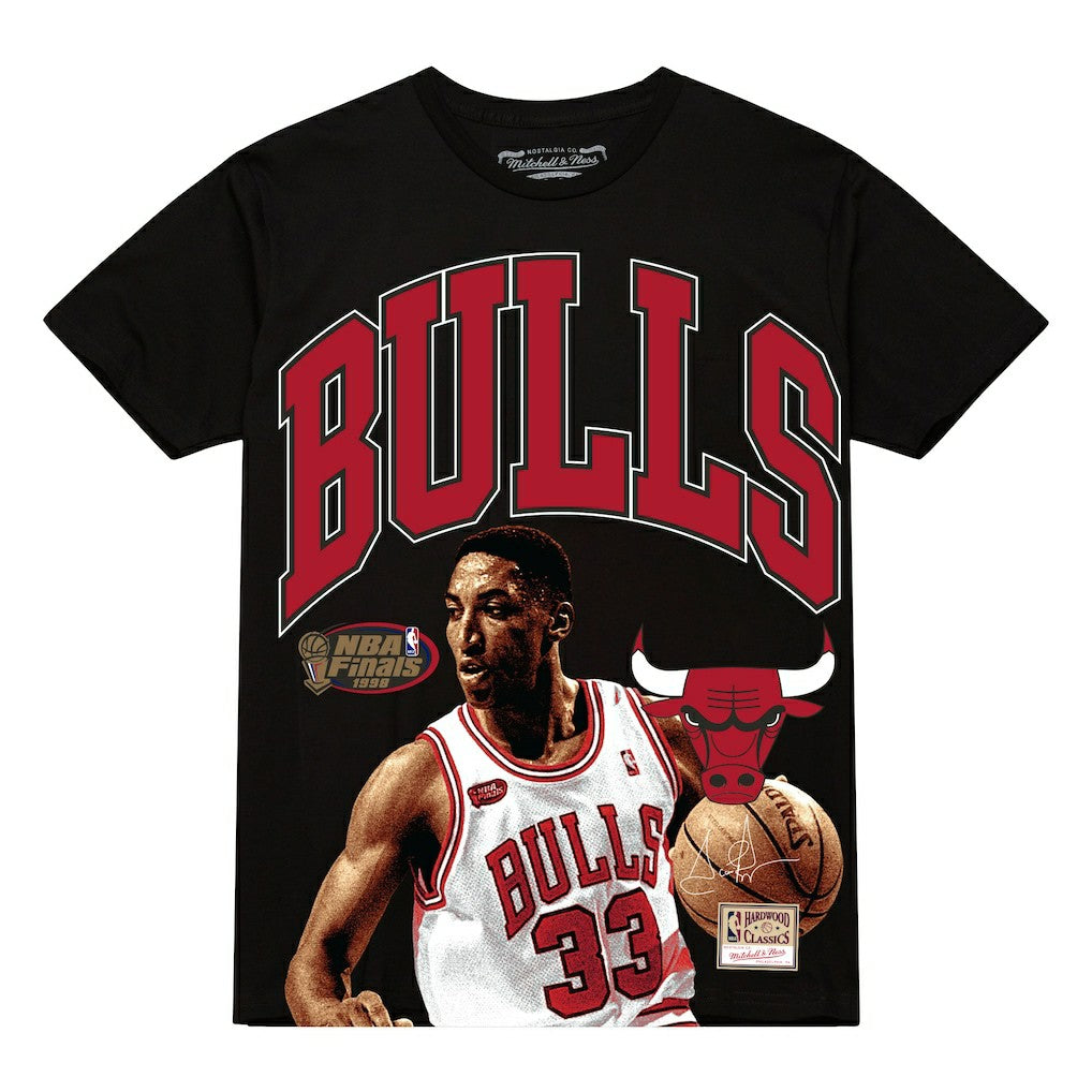 Scottie Pippen Chicago Bulls Hardwood Classics Player Arch T-Shirt Black