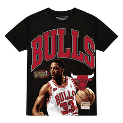 Scottie Pippen Chicago Bulls Hardwood Classics Player Arch T-Shirt Black