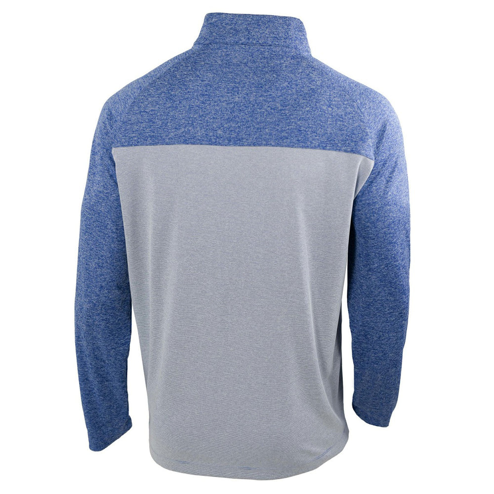Oklahoma City Thunder 2025 NBA Finals Champions Rockin' It Raglan Omni-Wick Quarter-Zip Pullover Blue