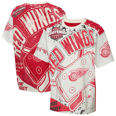 NHL Detroit Red Wings Outerstuff Youth Top Player T-Shirt - Cream