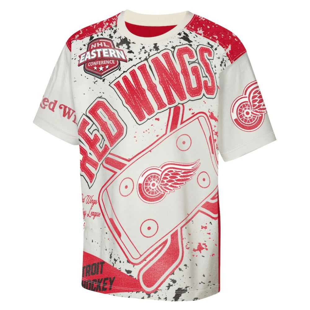 NHL Detroit Red Wings Outerstuff Youth Top Player T-Shirt - Cream