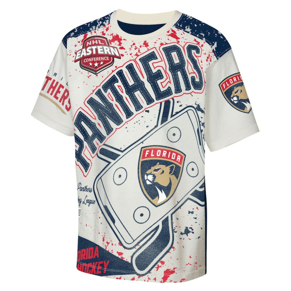 NHL Florida Panthers Outerstuff Youth Top Player T-Shirt - Cream