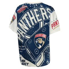 NHL Florida Panthers Outerstuff Youth Top Player T-Shirt - Cream