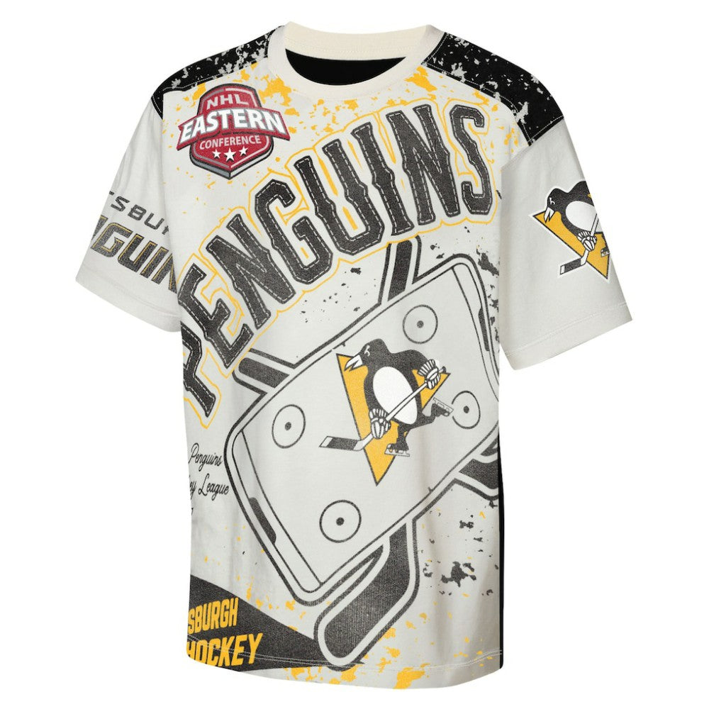 NHL Pittsburgh Penguins Outerstuff Youth Top Player T-Shirt - Cream
