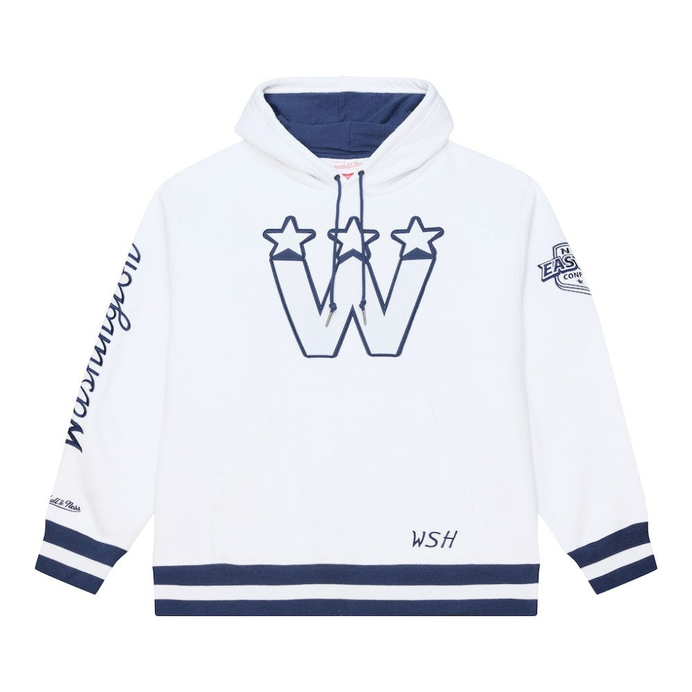 NHL Washington Capitals Mitchell & Ness Arctic Fleece Hoodie - White
