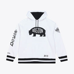 NHL Boston Bruins Mitchell & Ness Arctic Fleece Hoodie - White