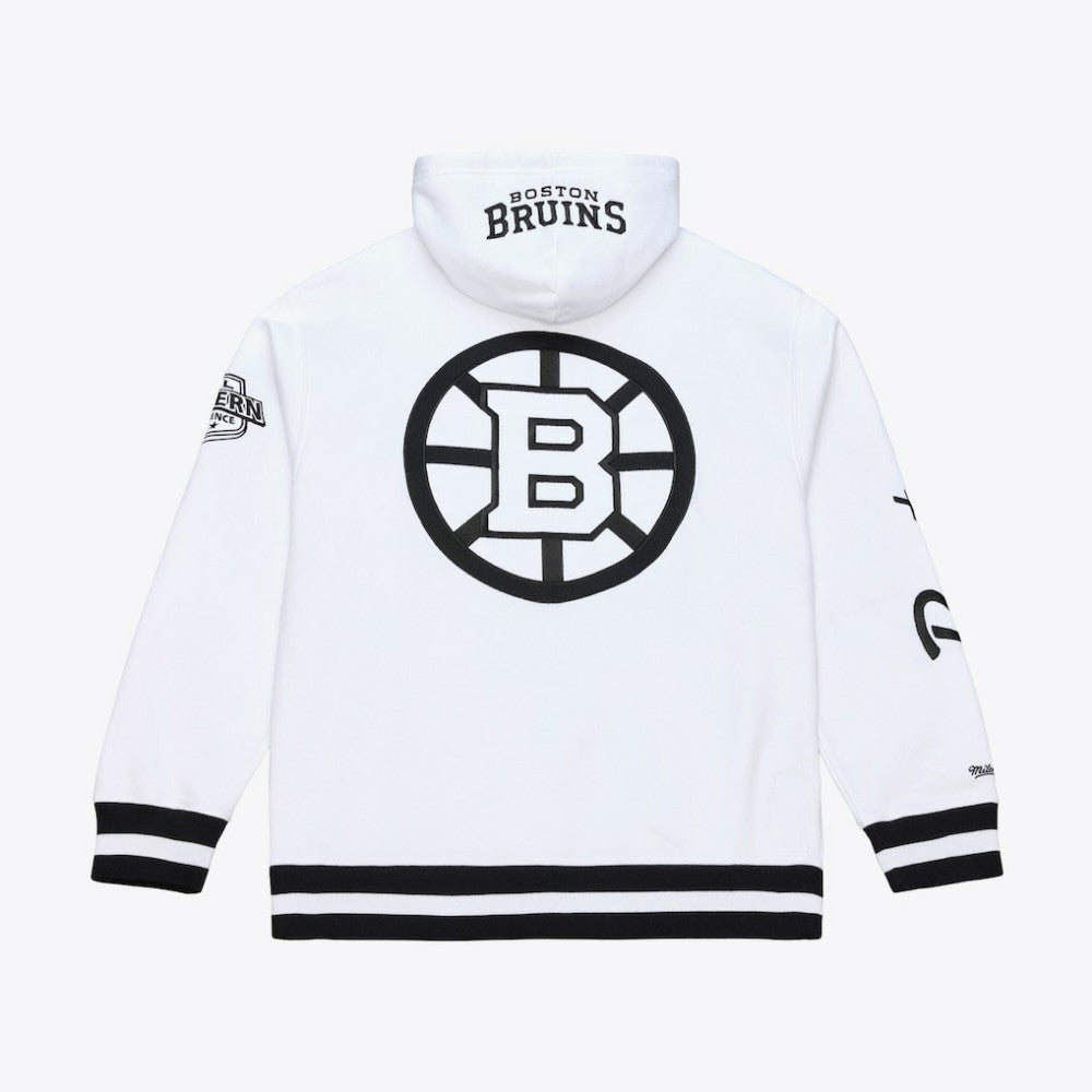 NHL Boston Bruins Mitchell & Ness Arctic Fleece Hoodie - White