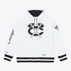 NHL Chicago Blackhawks Mitchell & Ness Arctic Fleece Hoodie - White
