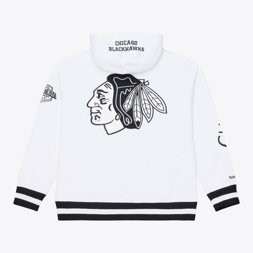 NHL Chicago Blackhawks Mitchell & Ness Arctic Fleece Hoodie - White