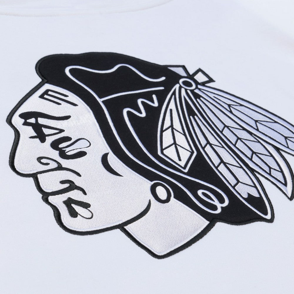 NHL Chicago Blackhawks Mitchell & Ness Arctic Fleece Hoodie - White
