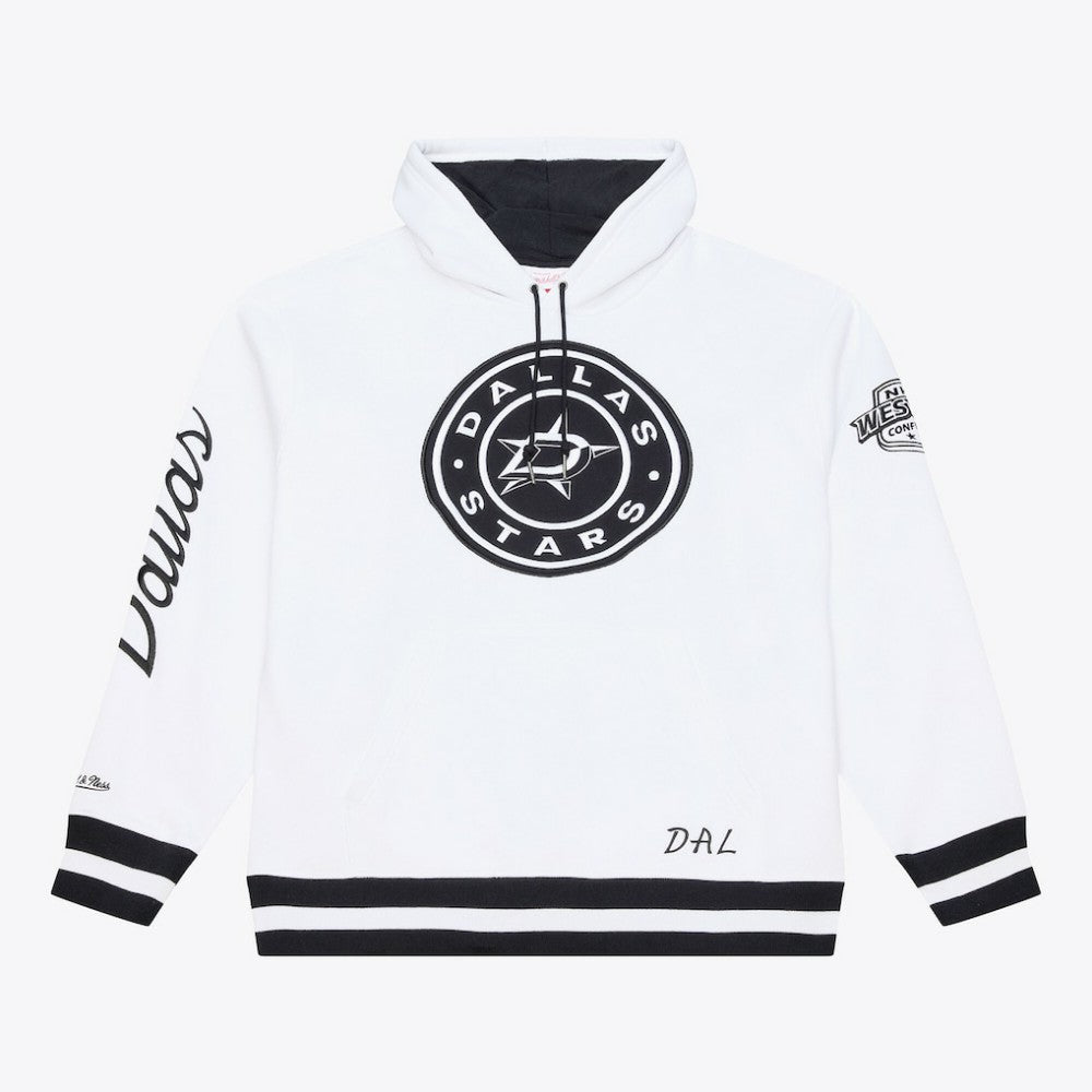 NHL Dallas Stars Mitchell & Ness Arctic Fleece Hoodie - White