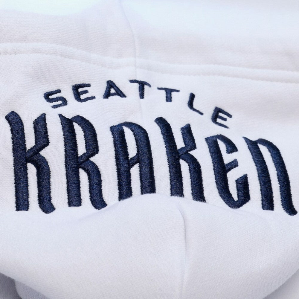 NHL Seattle Kraken Mitchell & Ness Arctic Fleece Hoodie - White