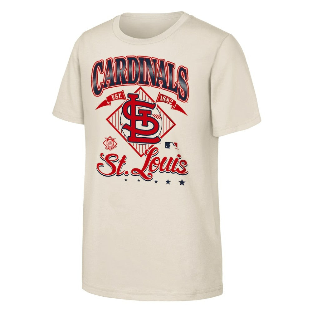 St. Louis Cardinals Outerstuff Youth Triple Hit T-Shirt - Natural T-shirts