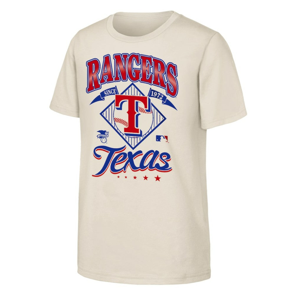 Texas Rangers Outerstuff Youth Triple Hit T-Shirt - Natural T-shirts