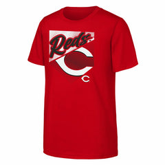 Cincinnati Reds Outerstuff Youth Prime Plate T-Shirt - Red T-shirts