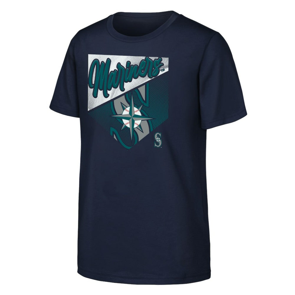 Seattle Mariners Outerstuff Youth Prime Plate T-Shirt - Navy T-shirts