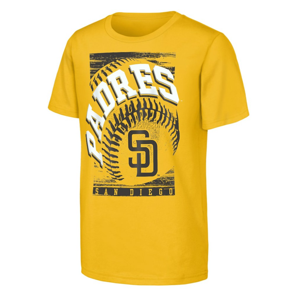 San Diego Padres Outerstuff Youth Speed Pitch T-Shirt - Gold T-shirts