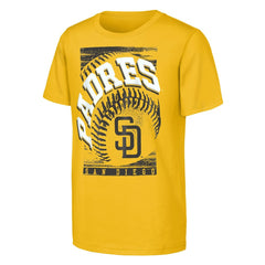 San Diego Padres Outerstuff Youth Speed Pitch T-Shirt - Gold T-shirts