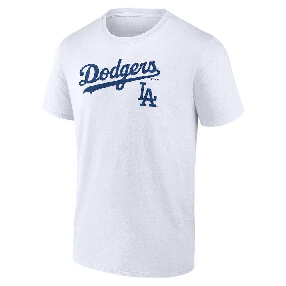 Los Angeles Dodgers Team Lockup T-Shirt - White T-shirts