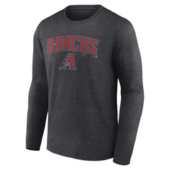 Arizona Diamondbacks Team Lockup Long Sleeve T-Shirt - Charcoal T-shirts