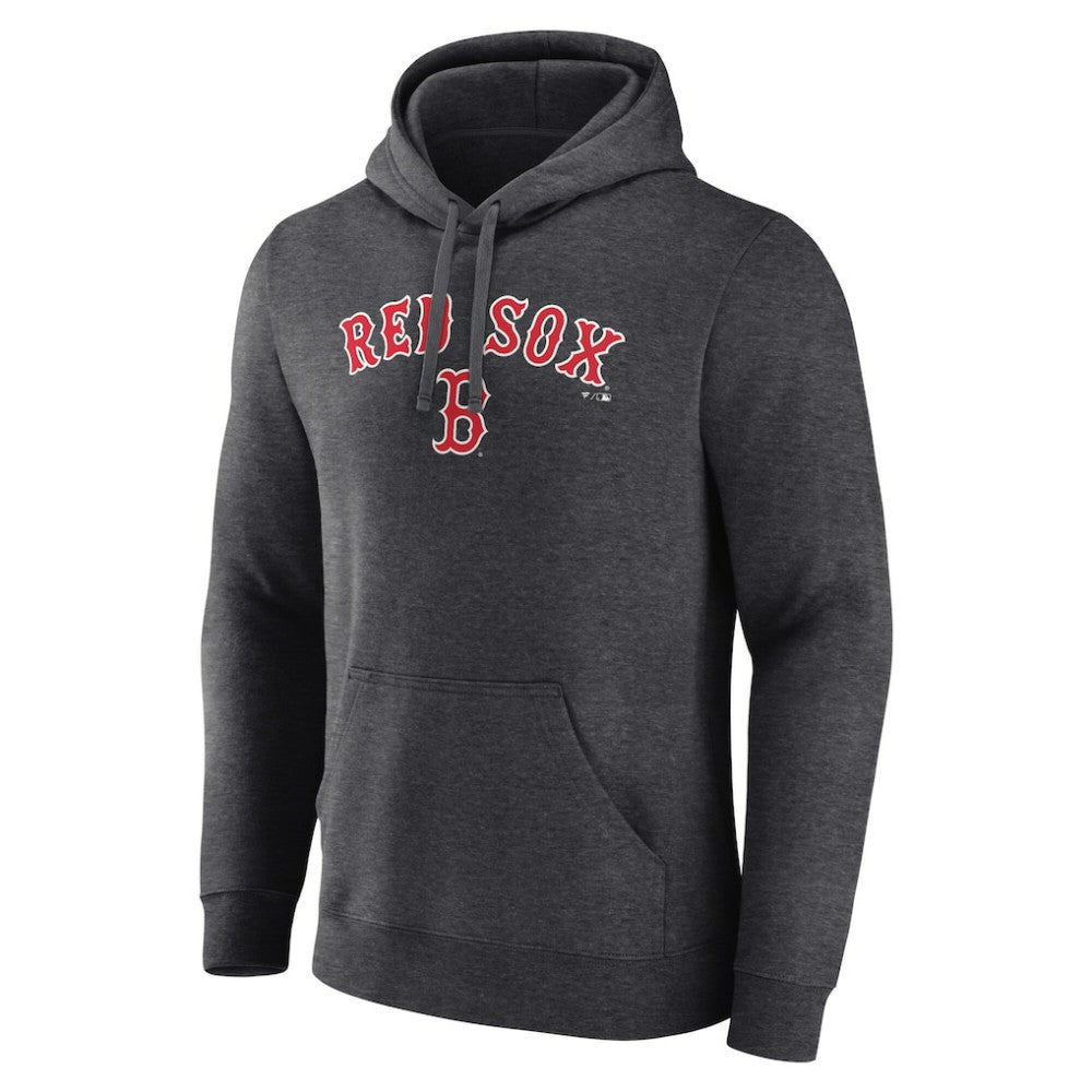 Boston Red Sox Team Lockup Hoodie - Charcoal Hoodies