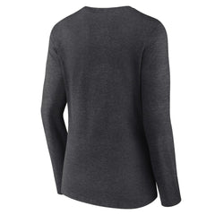 Boston Red Sox Women's Team Lockup Long Sleeve V-Neck T-Shirt - Charcoal T-shirts