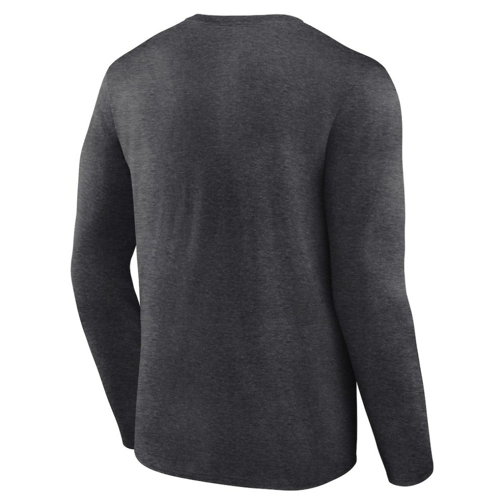 Chicago Cubs Team Lockup Long Sleeve T-Shirt - Charcoal T-shirts