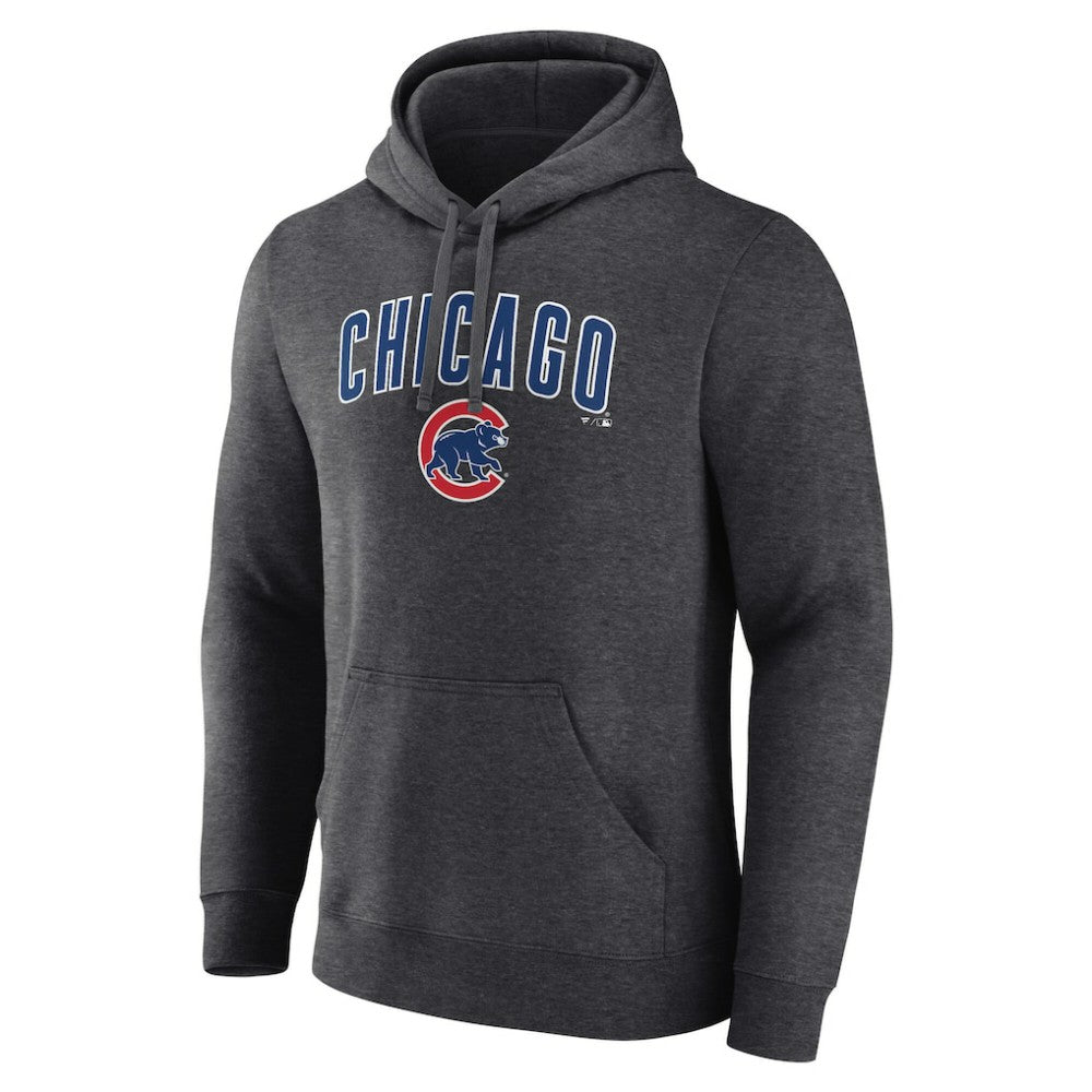 Chicago Cubs Team Lockup Hoodie - Charcoal Hoodies