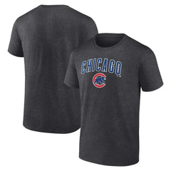 Chicago Cubs Team Lockup T-Shirt - Charcoal T-shirts