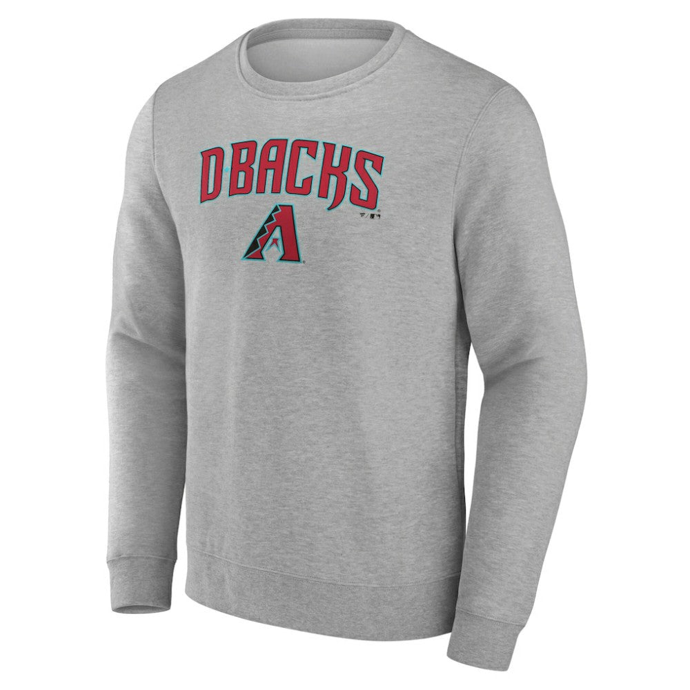 Arizona Diamondbacks Team Lockup Sweatshirt - Gray Sweatshirts