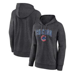Chicago Cubs Women's Team Lockup Hoodie - Charcoal Hoodies