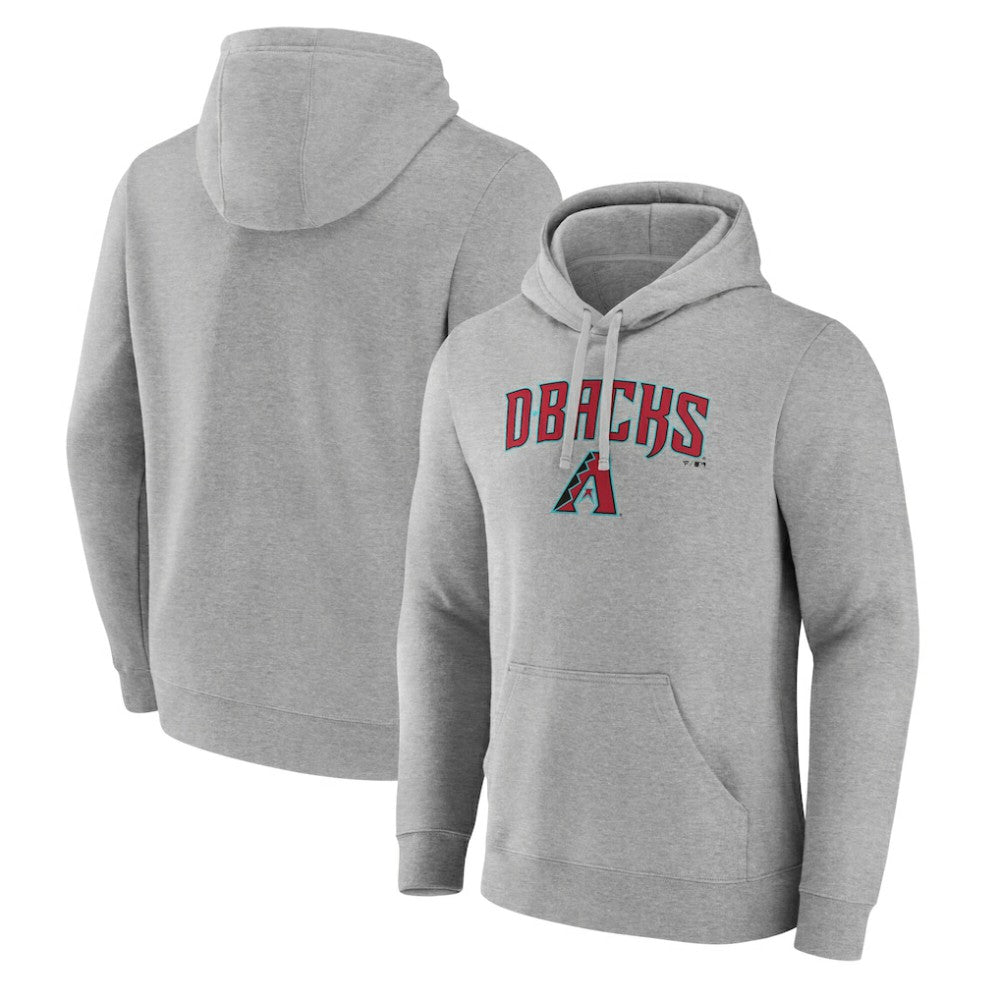 Arizona Diamondbacks Team Lockup Hoodie - Gray Hoodies