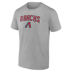 Arizona Diamondbacks Team Lockup T-Shirt - Heather Gray T-shirts